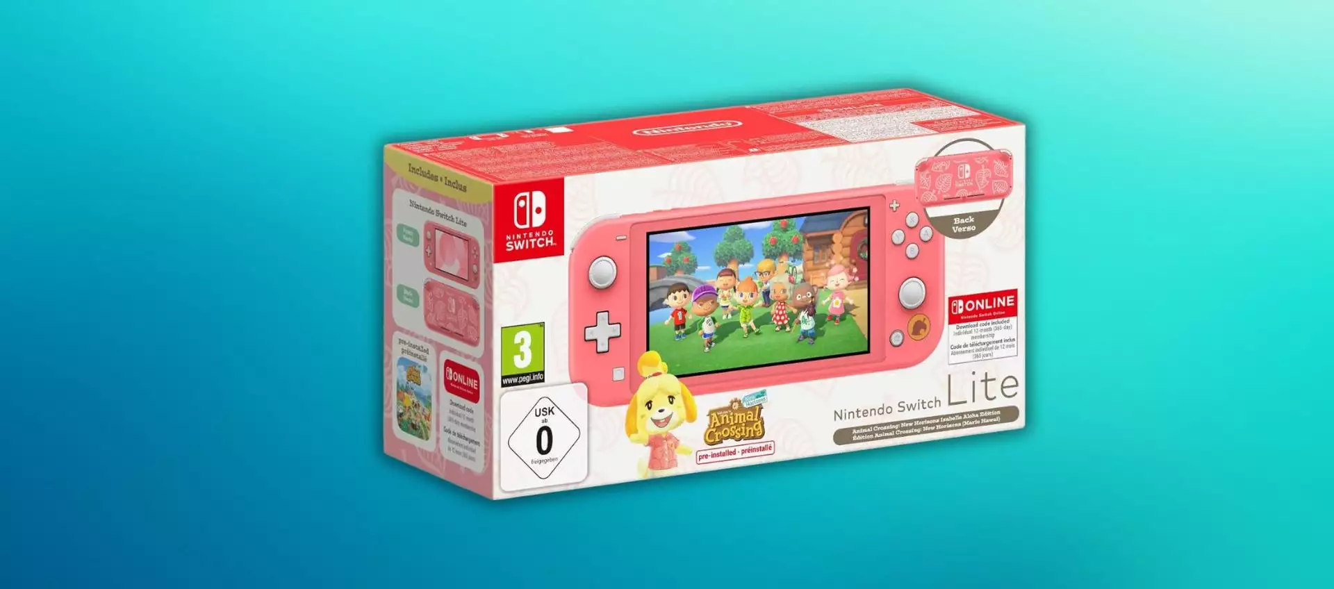 Switch Lite Animal Crossing Aloha Edition a 187,99€: offerta limitatissima