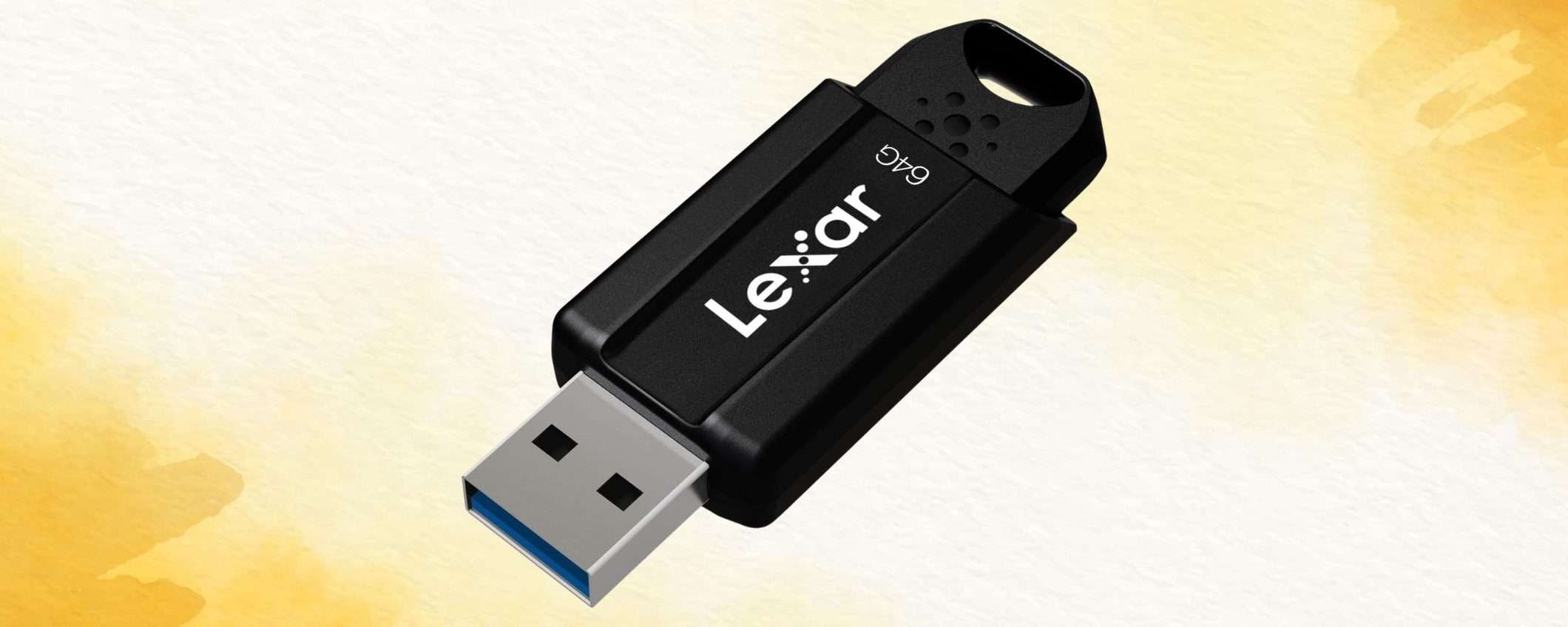 Velocissima chiavetta USB 64GB a prezzo stracciato su Amazon (-53%)