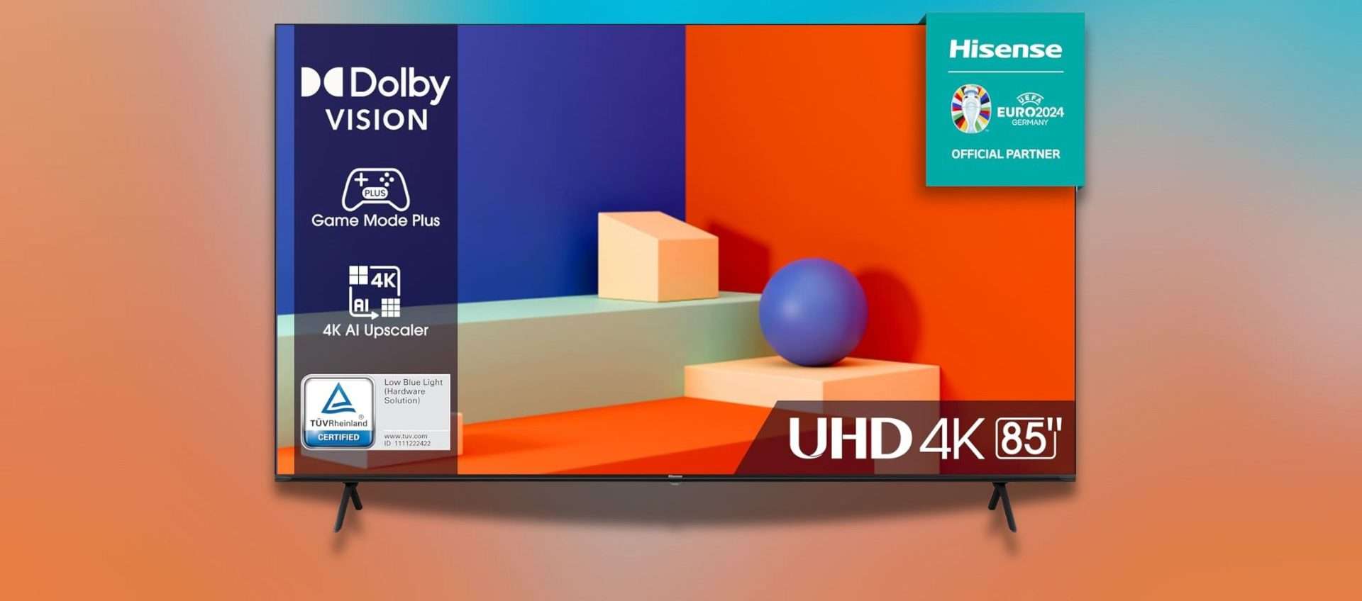 Smart TV 4K UHD Hisense in offerta: 85 pollici di pura goduria (-25%)