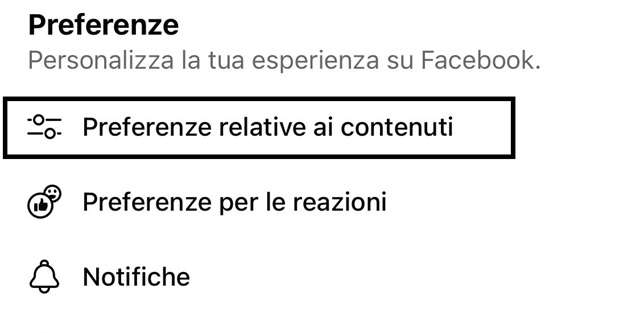 Come modificare l'elenco dei preferiti su Facebook