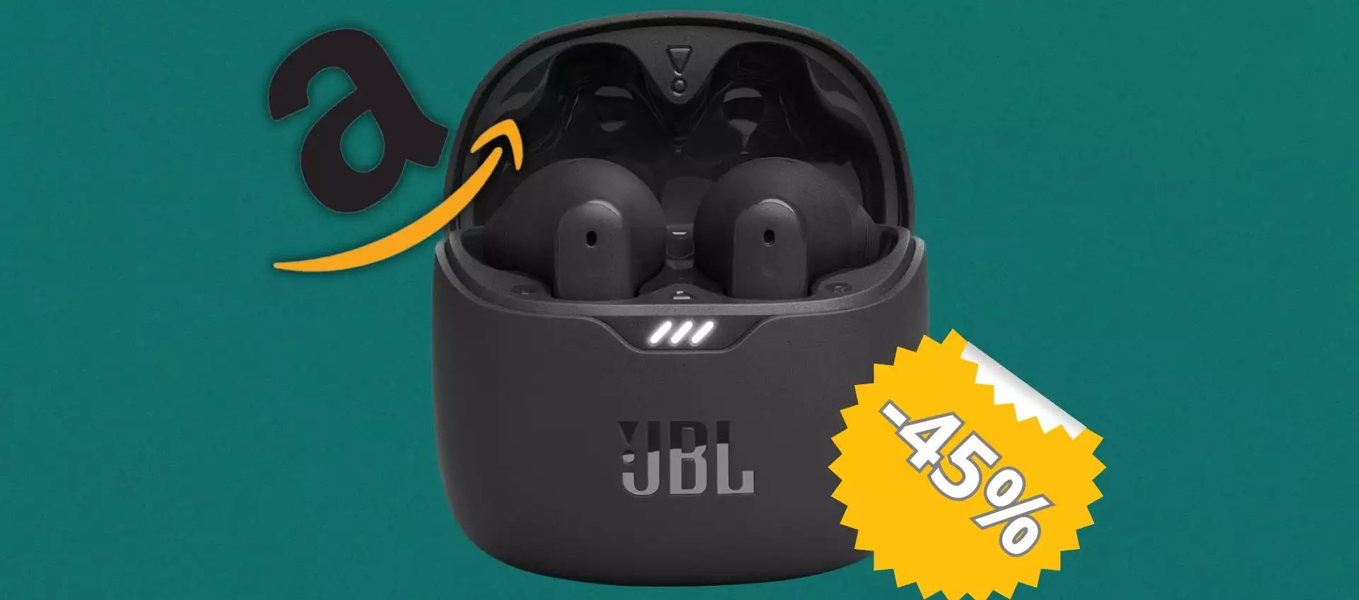 Bassi potenti e ANC micidiale: i JBL Tune Flex sono tuoi con il 45% di sconto