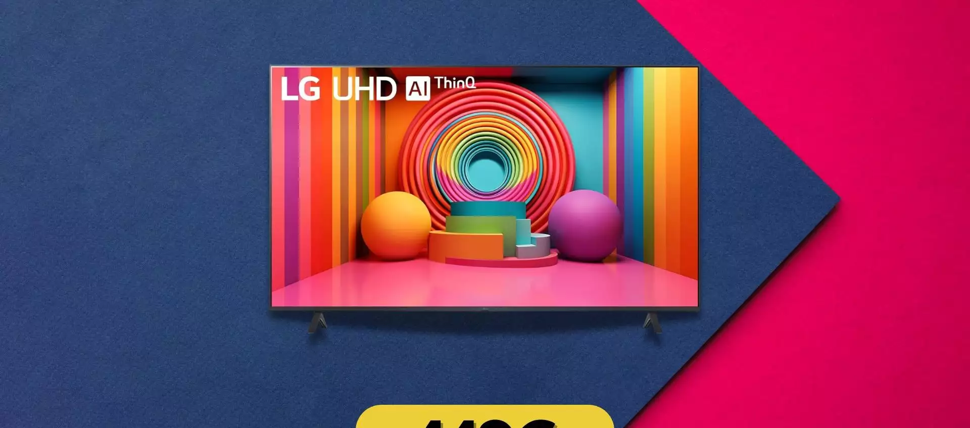 LG UHD 55'' in offerta su Amazon: la migliore Smart TV sotto i 500€