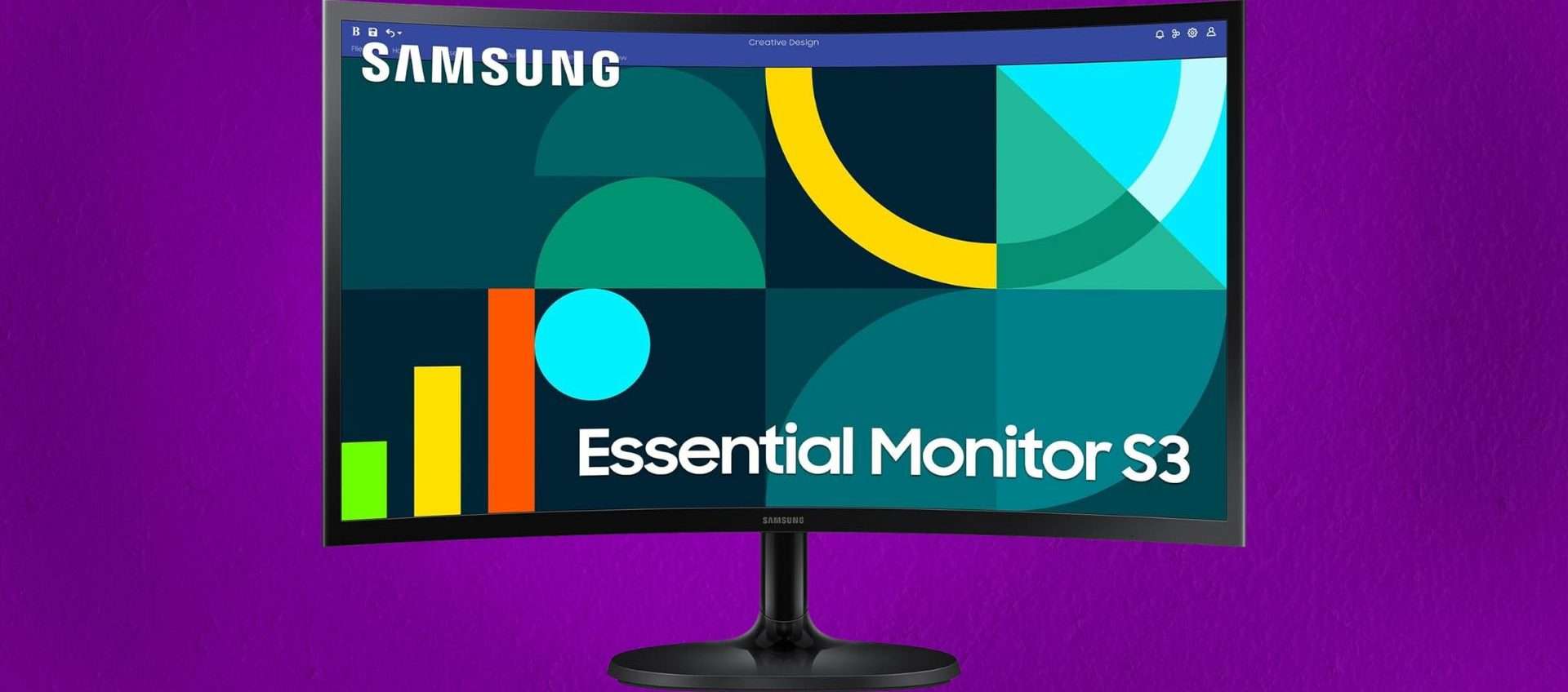 Monitor curvo Samsung a 100Hz, offerta wow: oggi ad appena 99€