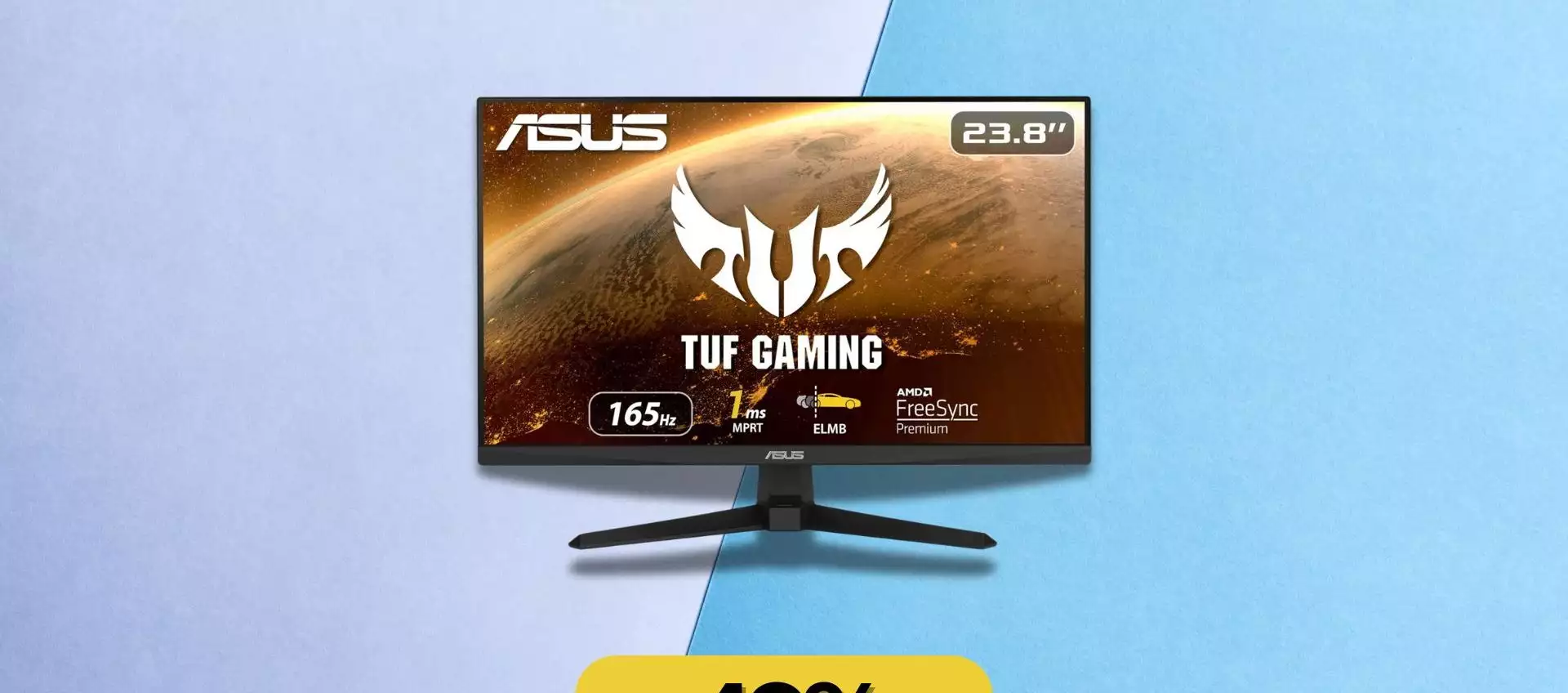 Monitor gaming Asus TUF, da 259 a soli 131 euro: Full HD a 165Hz