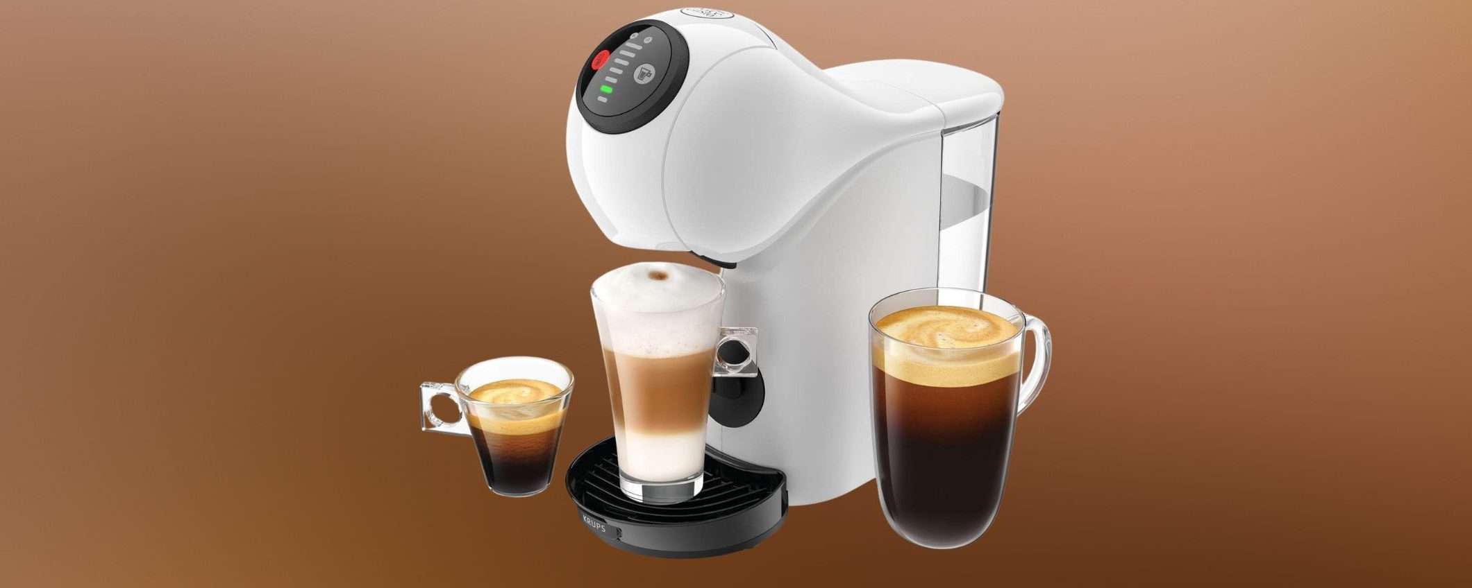 Nescafé Dolce Gusto Krups Genio S: caffè, cappuccini e non solo, che sconto su Amazon (-36%)