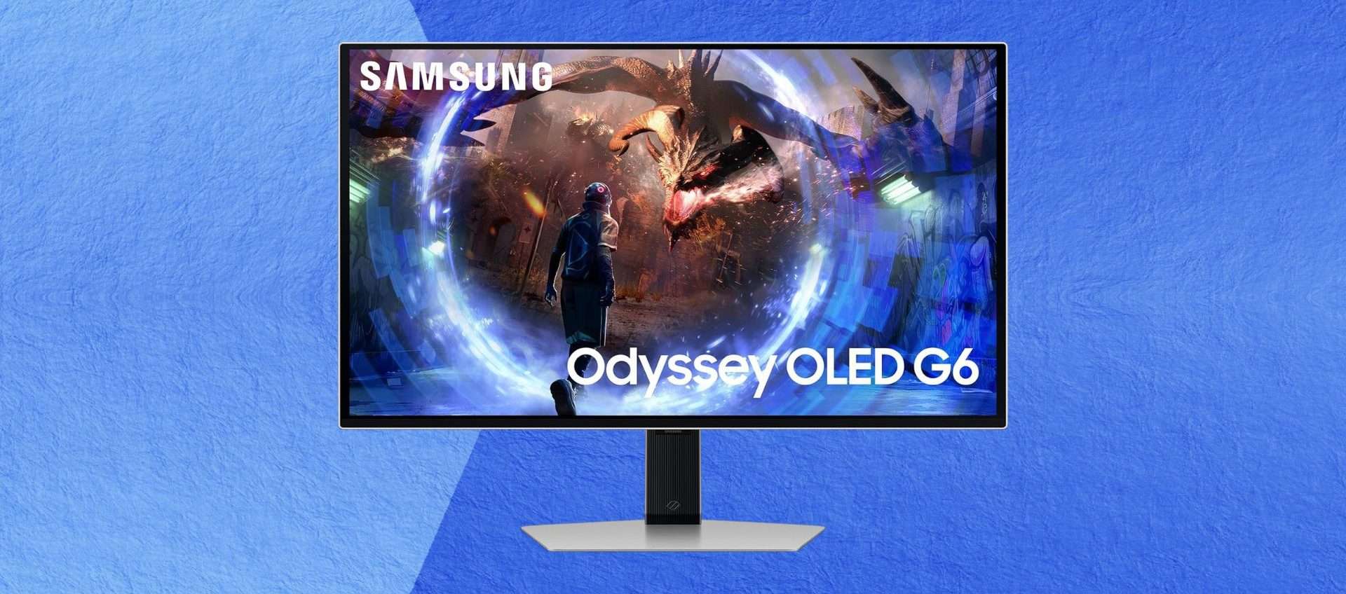 Samsung Odyssey OLED G6 in offerta: un monitor da gaming colossale in tutto