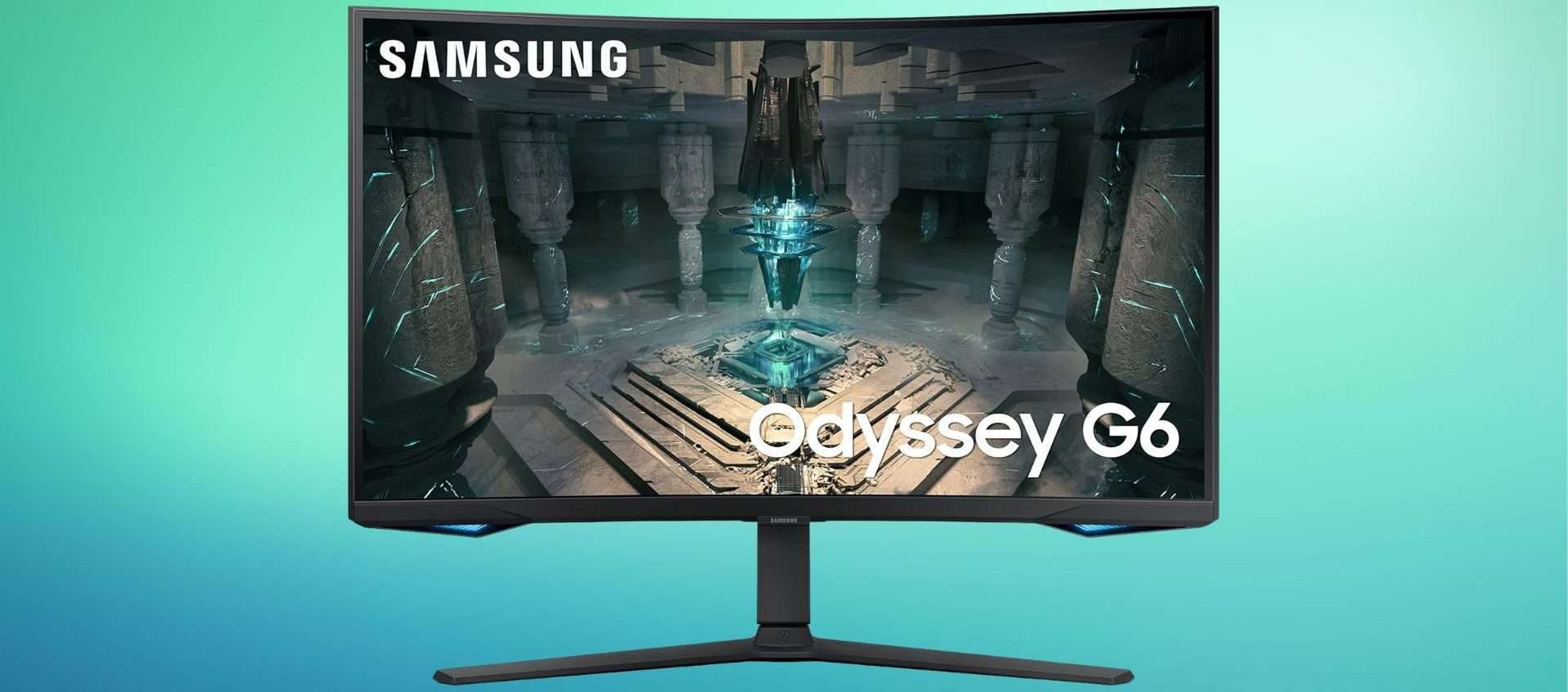 Samsung Odyssey G6: monitor gaming curvo a 399,90€ con sconto del 29%