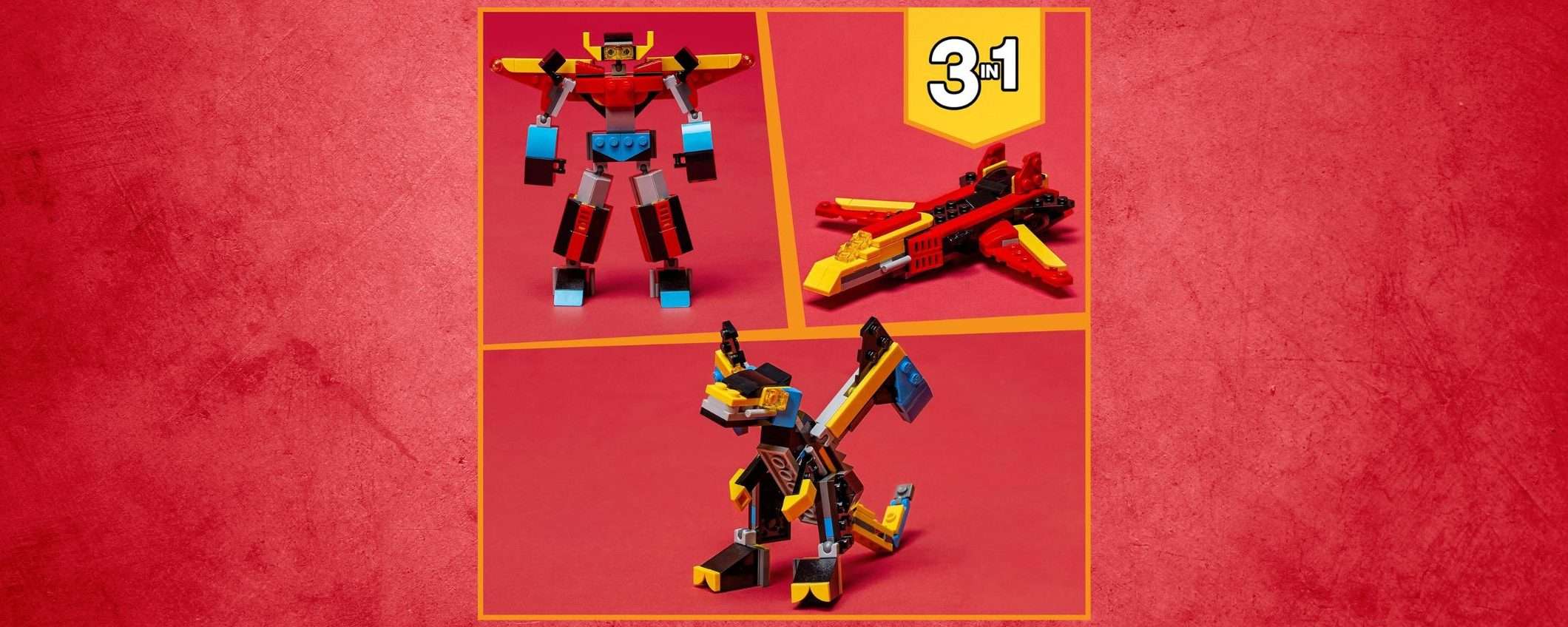 Set LEGO Creator 3-in-1 Super Robot: idea regalo perfetta ed economica a meno di 9 euro