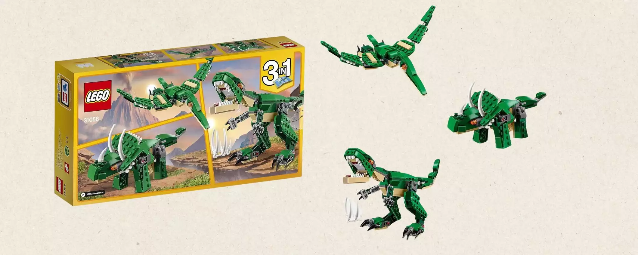 Set LEGO Dinosauro 3-in-1: solo 10 euro con la Festa delle Offerte Prime