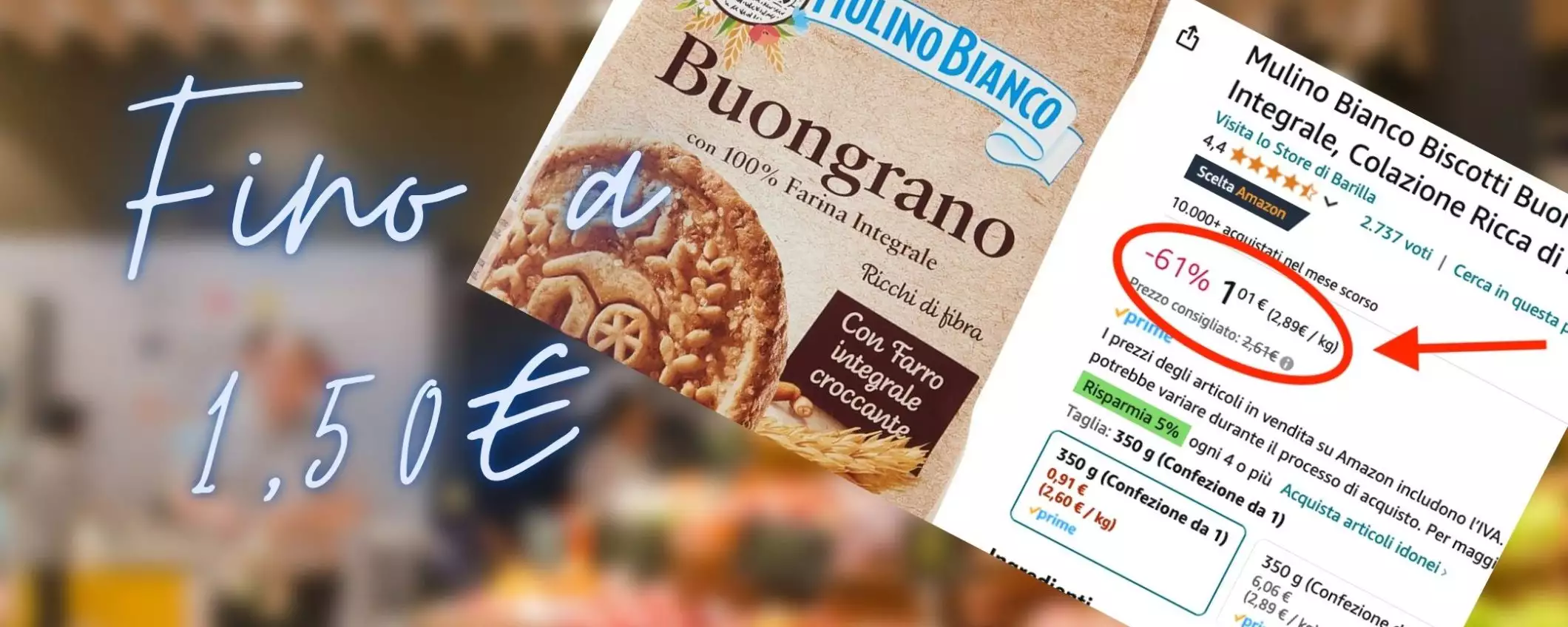 Tutto fino a 1,50€ al supermercato di Amazon: PROMO WOW, sconti fino al 61%