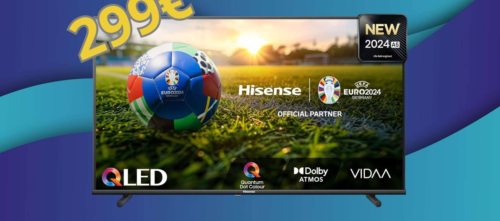 Smart TV Hisense a meno di 300€: QLED, 1080p e tanti assi nella manica