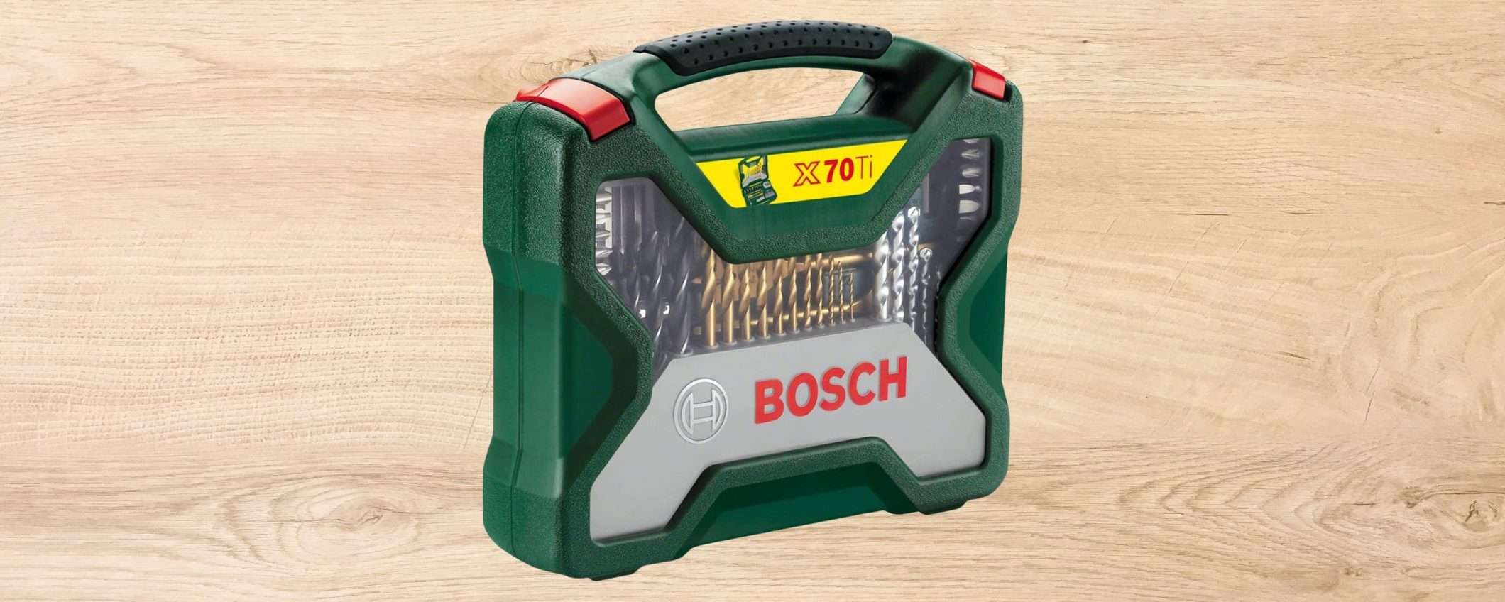 Set di punte da 70 pezzi di Bosch in super offerta su Amazon (-45%)