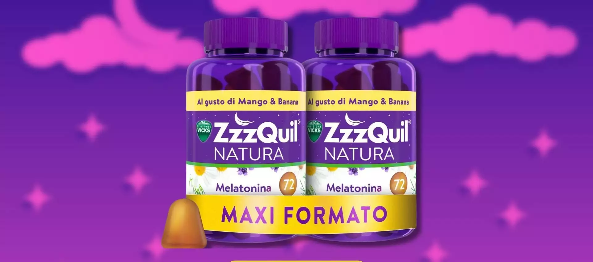 ZzzQuil Natura, pack da 144 pastiglie gommose con 33% di sconto