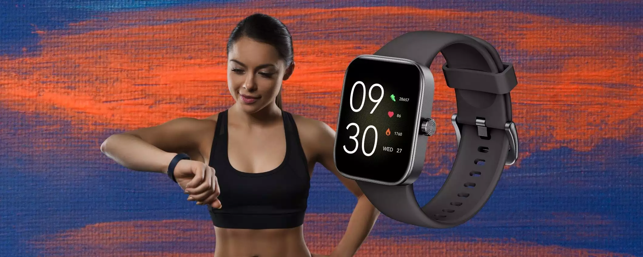 Appena 16€ e metti al polso uno smartwatch spettacolare con microfono