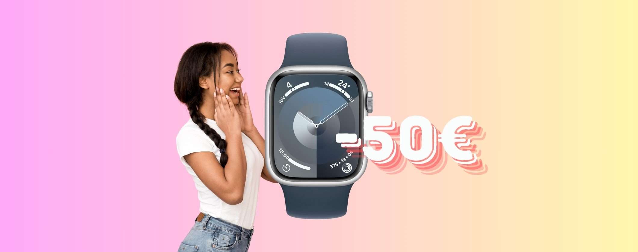 Apple Watch Series 9: risparmia 50€ con la Festa delle Offerte Prime