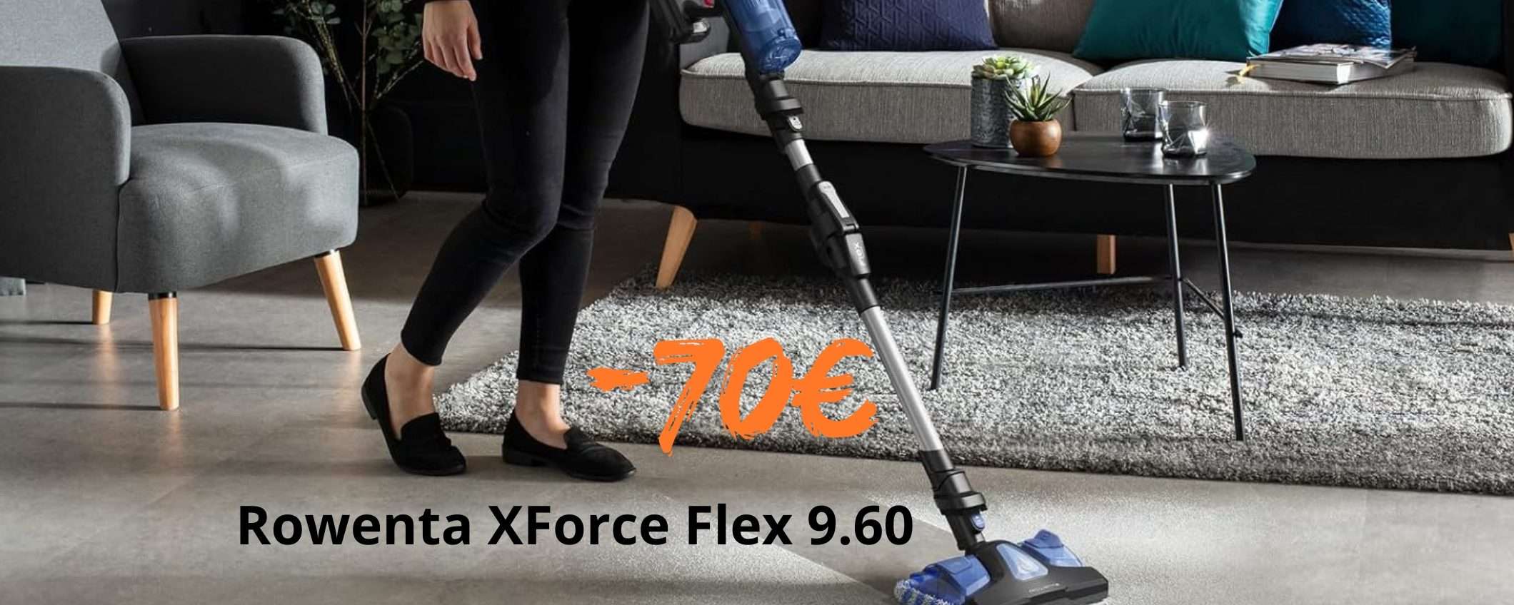 Aspira e lava il pavimento in una passata con Rowenta XForce Flex 960 (-70€)