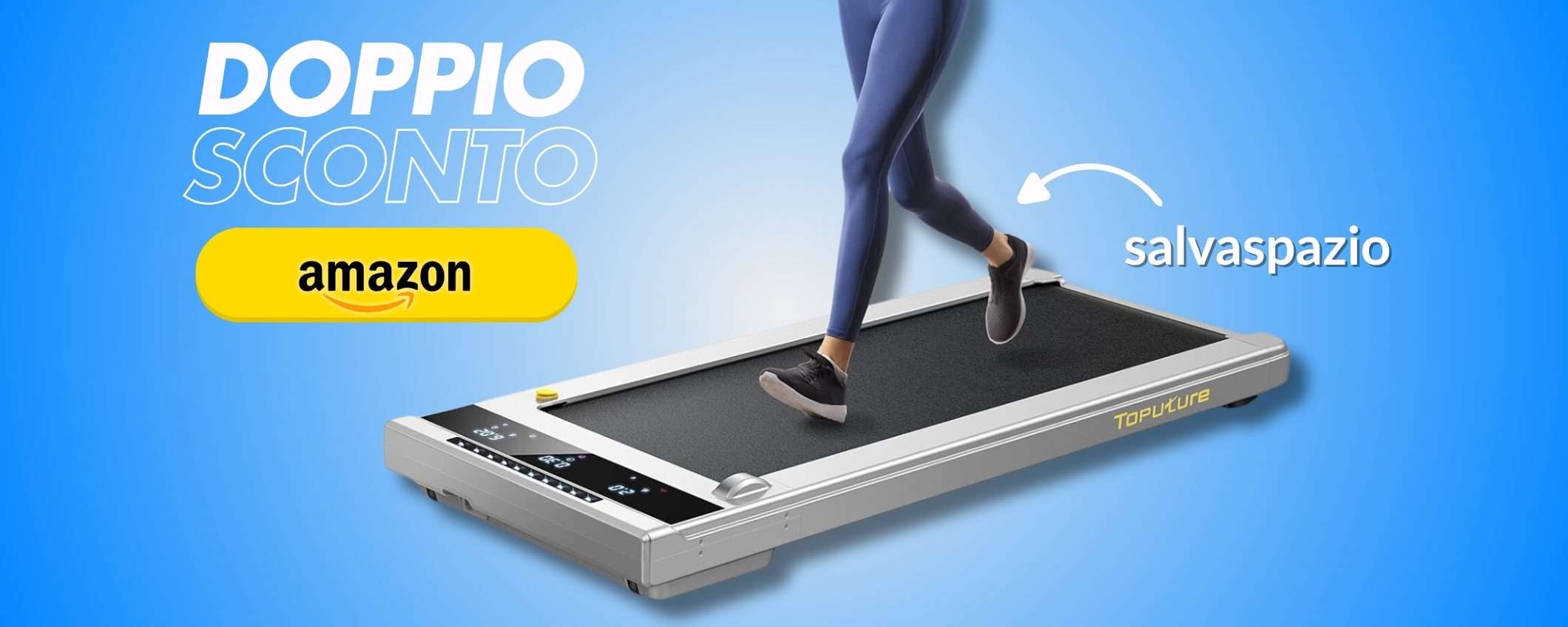 Palestra a casa con il Tapis Roulant salvaspazio: in forma a prezzo TOP