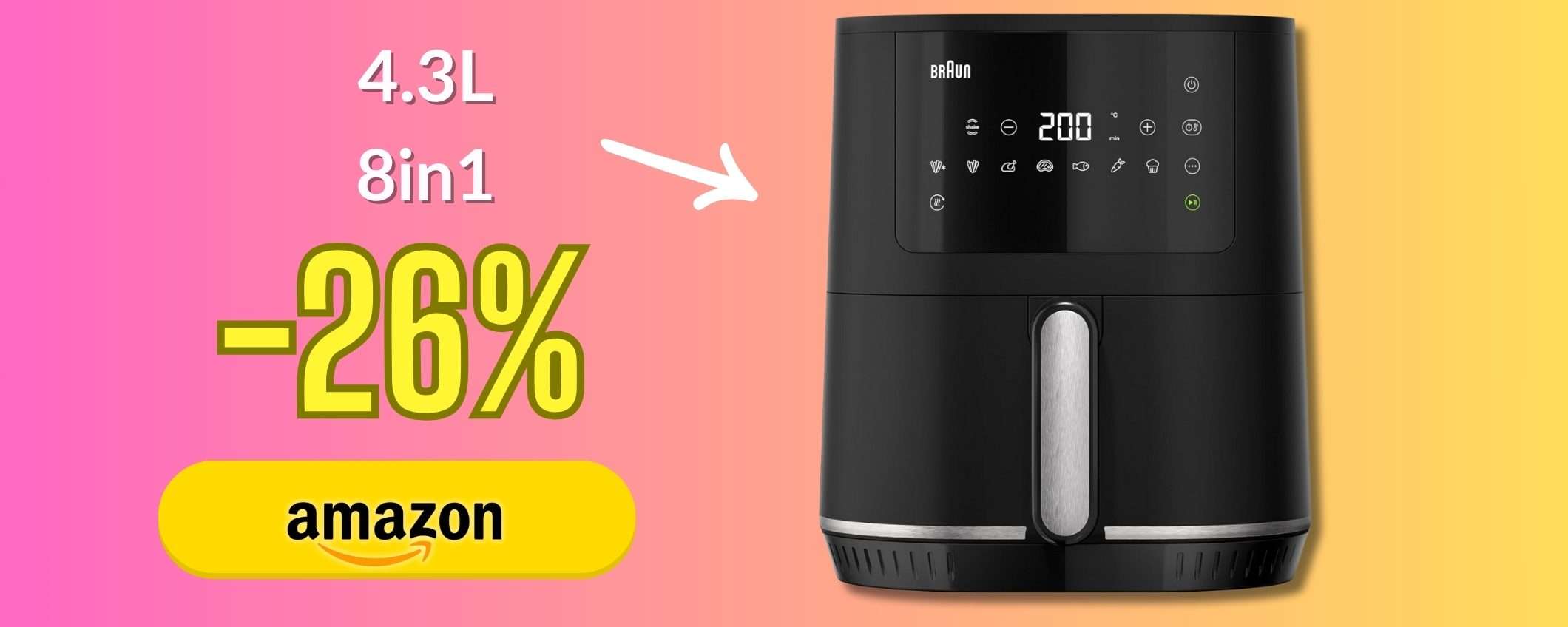 Braun MultiFry 3 è la NUOVA friggitrice 4.3L che a meno di 90€ sorprende