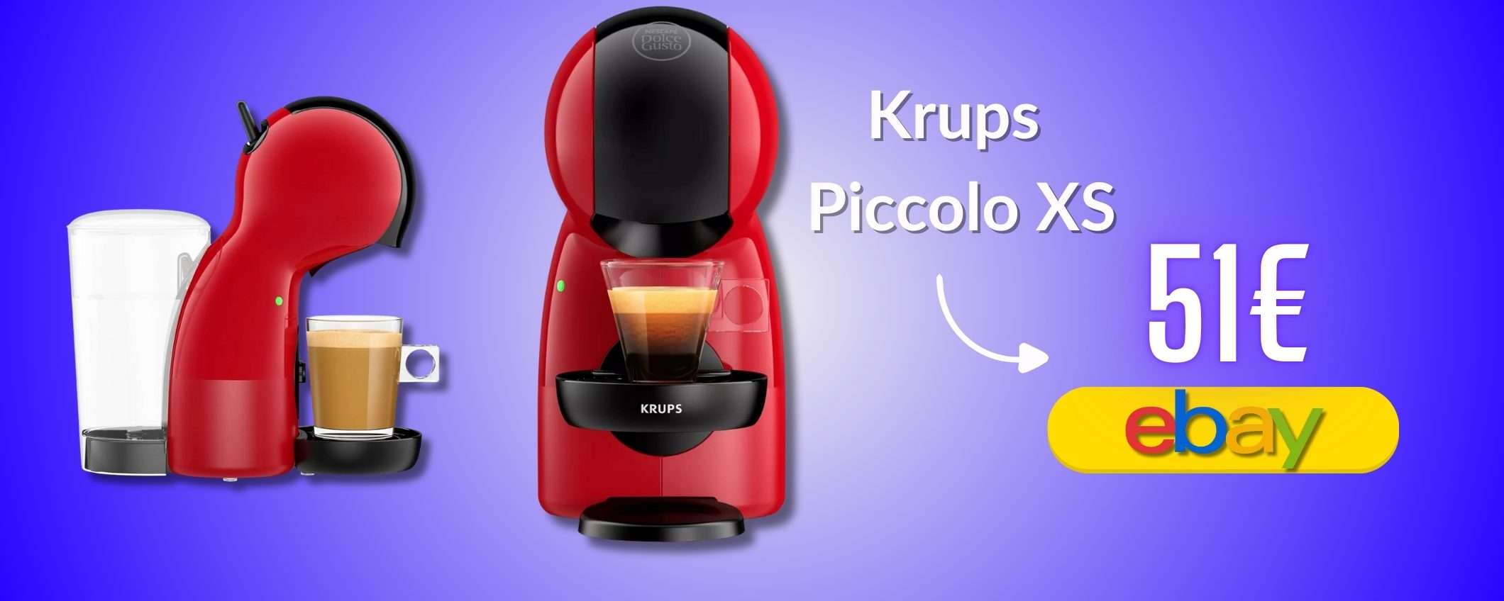 Caffè e bibite con una macchinetta da lode: Krups Piccolo XS costa 50€