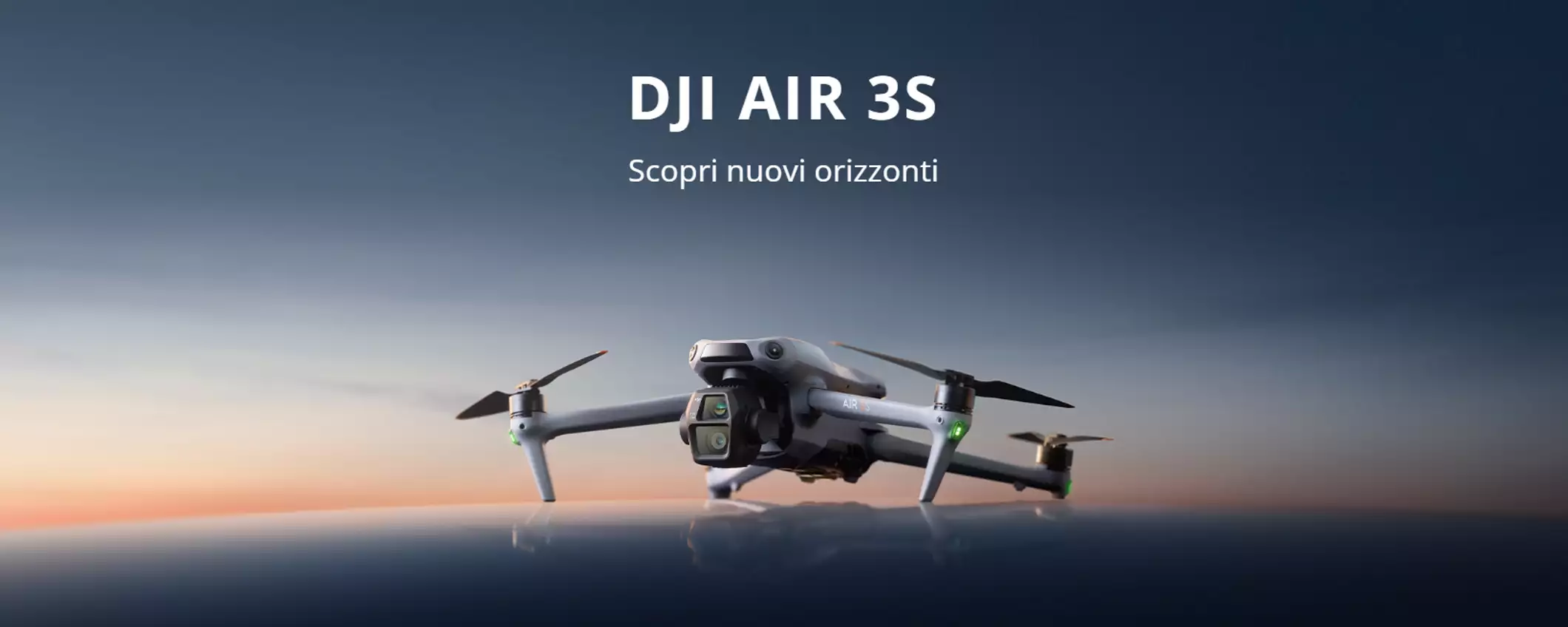 DJI AIR 3S ufficiale: il nuovo drone con doppia fotocamera potentissima