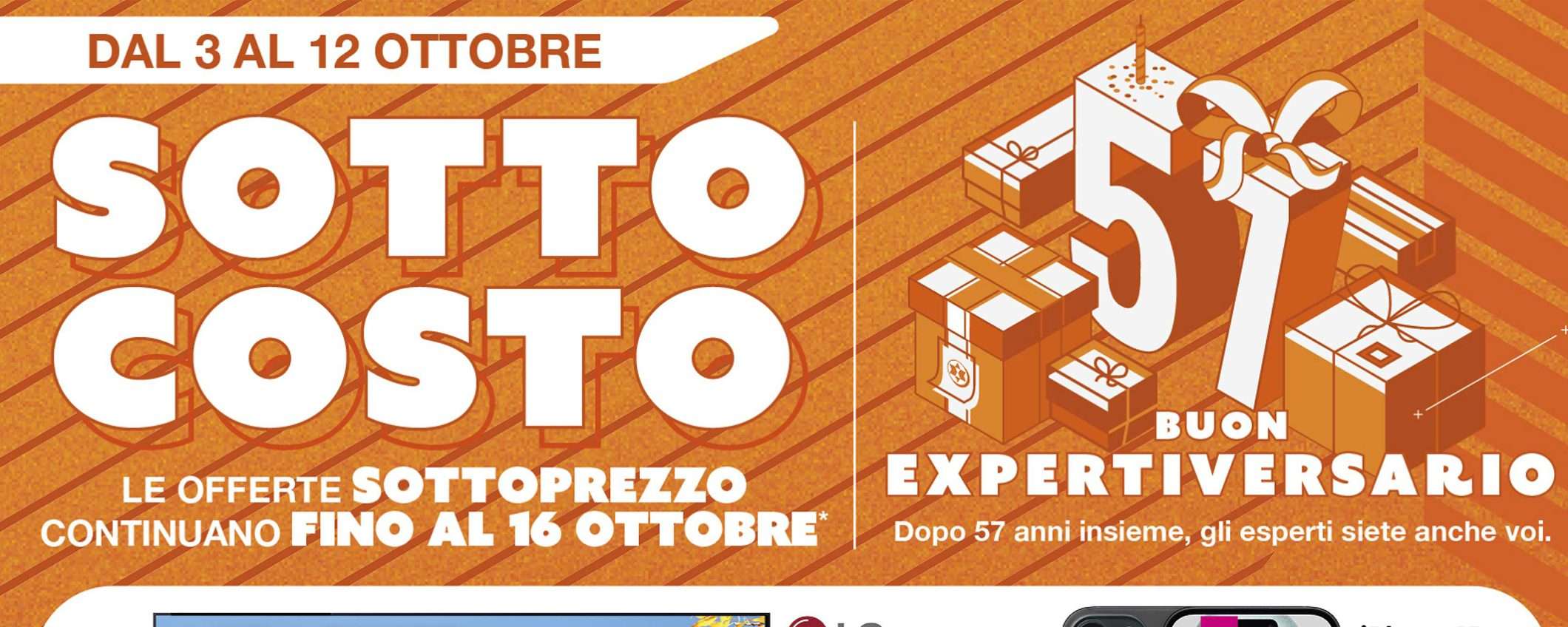 Volantino Expert, sottocosto in occasione dei 57 anni: guarda che offerte