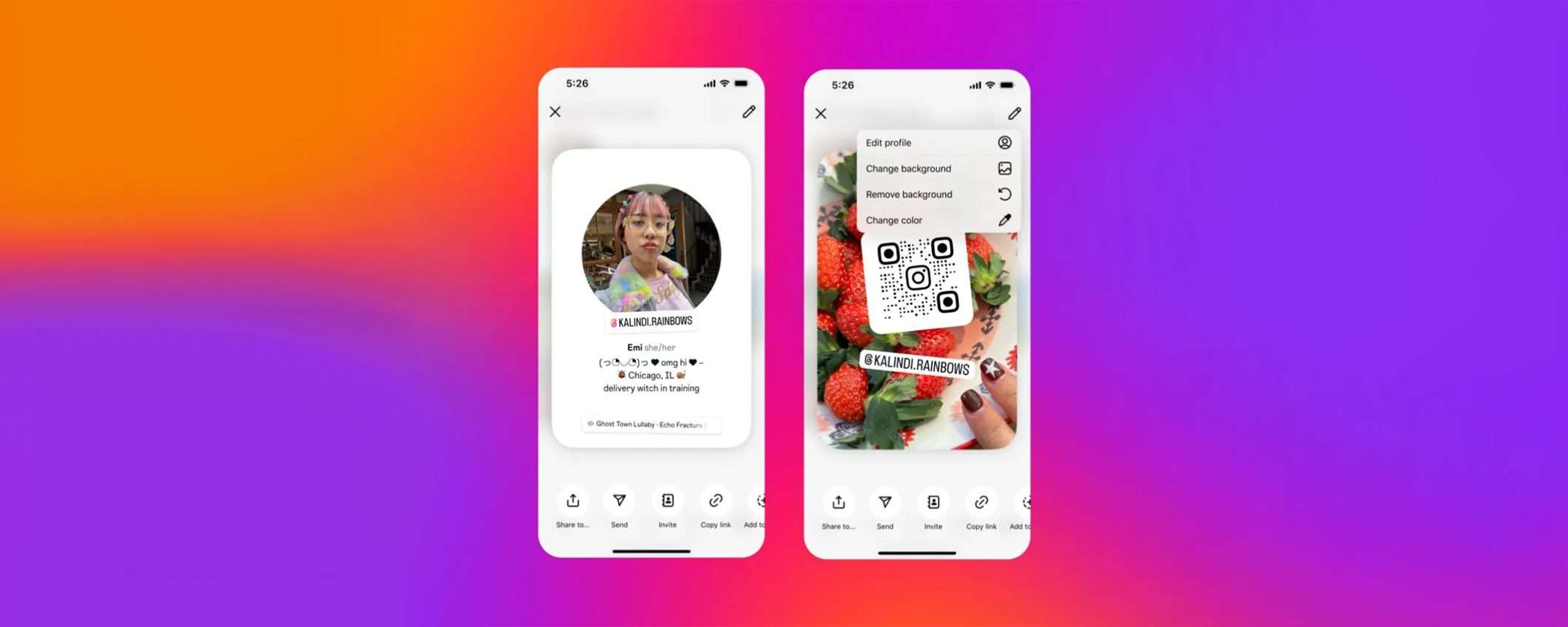 Instagram, ecco Profile card: sono come dei biglietti da visita, ma virtuali