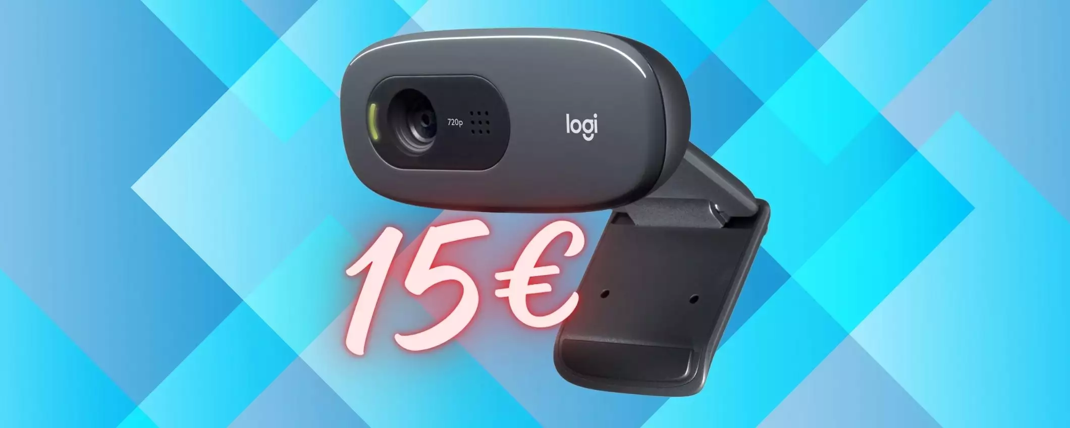 Logitech C270: webcam HD con microfono per conferenze perfette (15€)