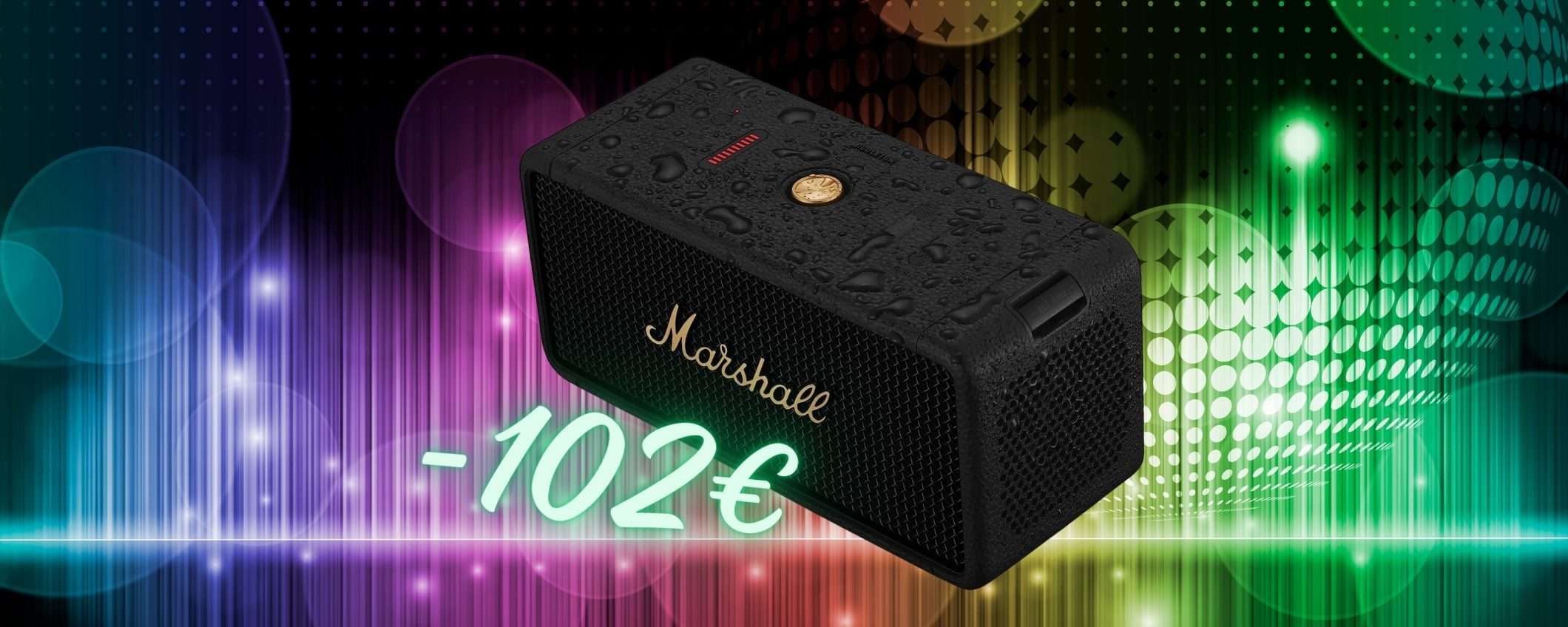 Marshall Middleton: cassa Bluetooth portatile impermeabile senza rivali