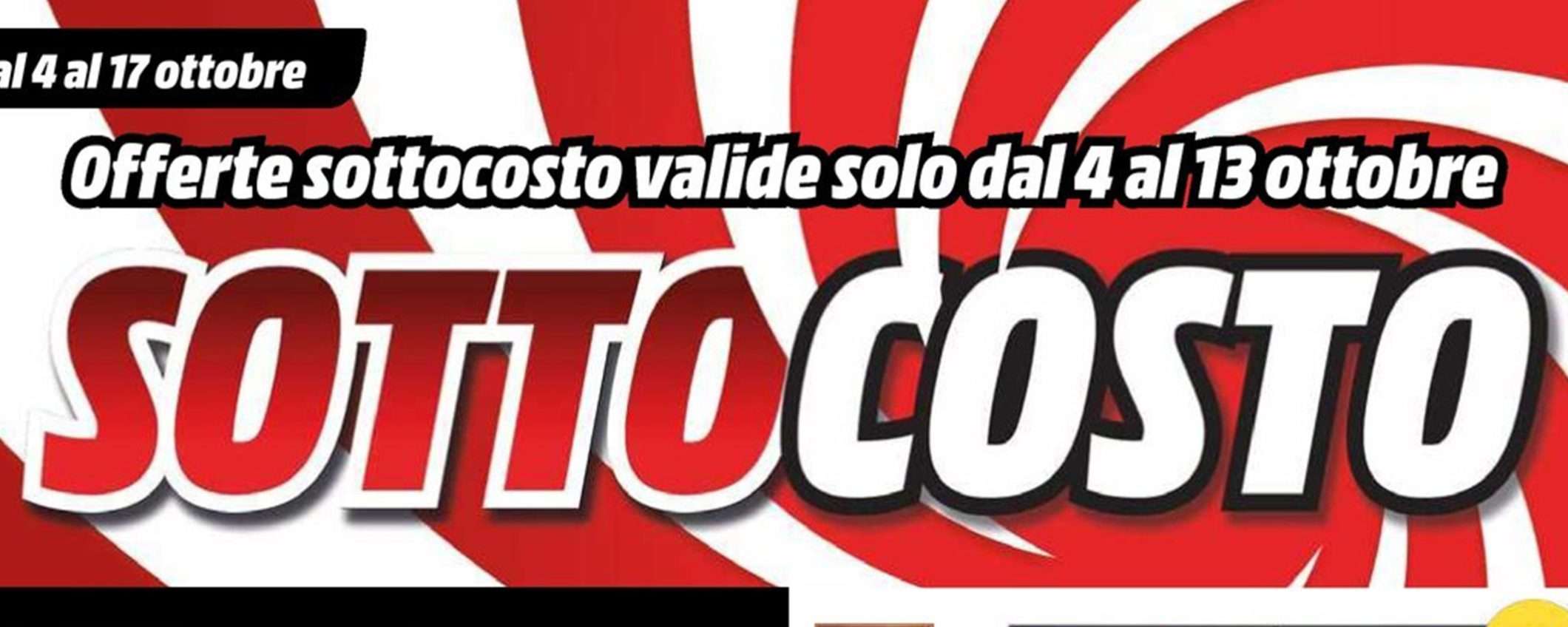 Volantino MediaWorld, c'è il Sottocosto: grossi sconti su centinaia di prodotti