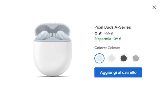 pixel buds a series aggiungi al carrello