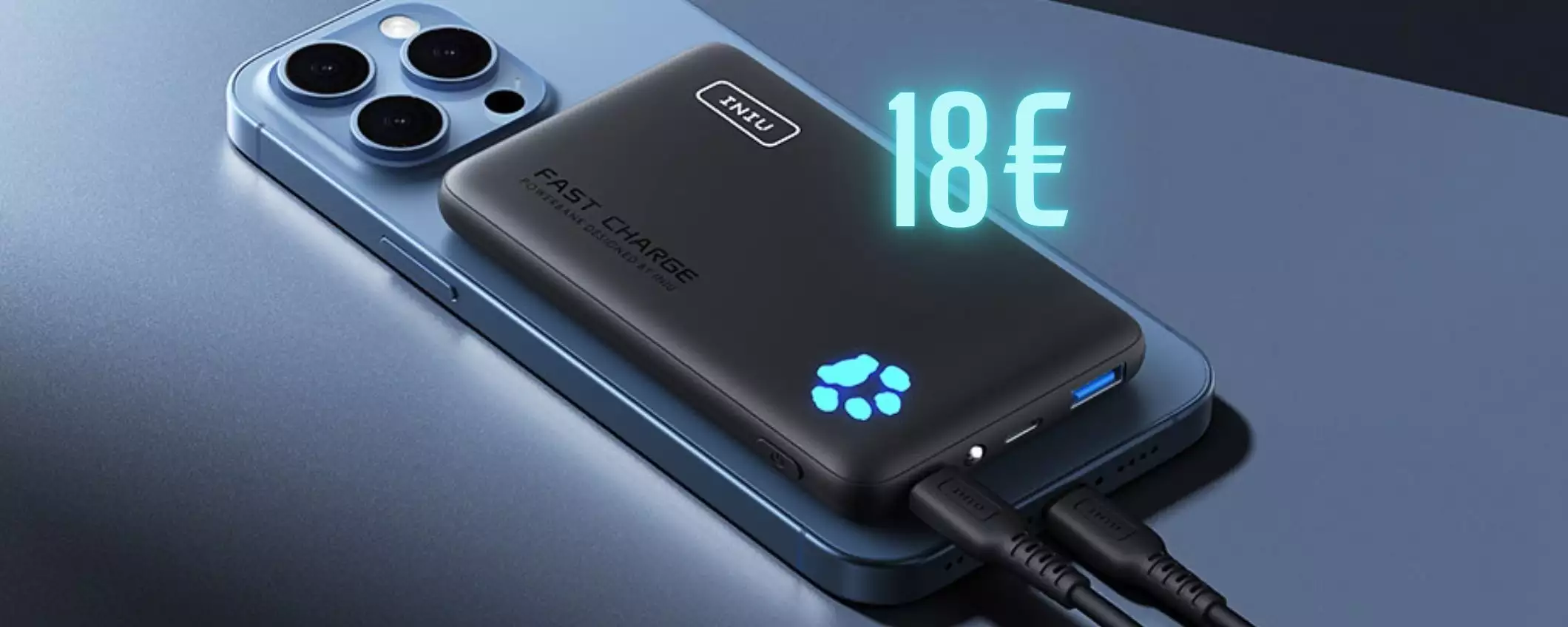 Power Bank ultra leggero e sottile ma anche potente oggi tuo a soli 18€