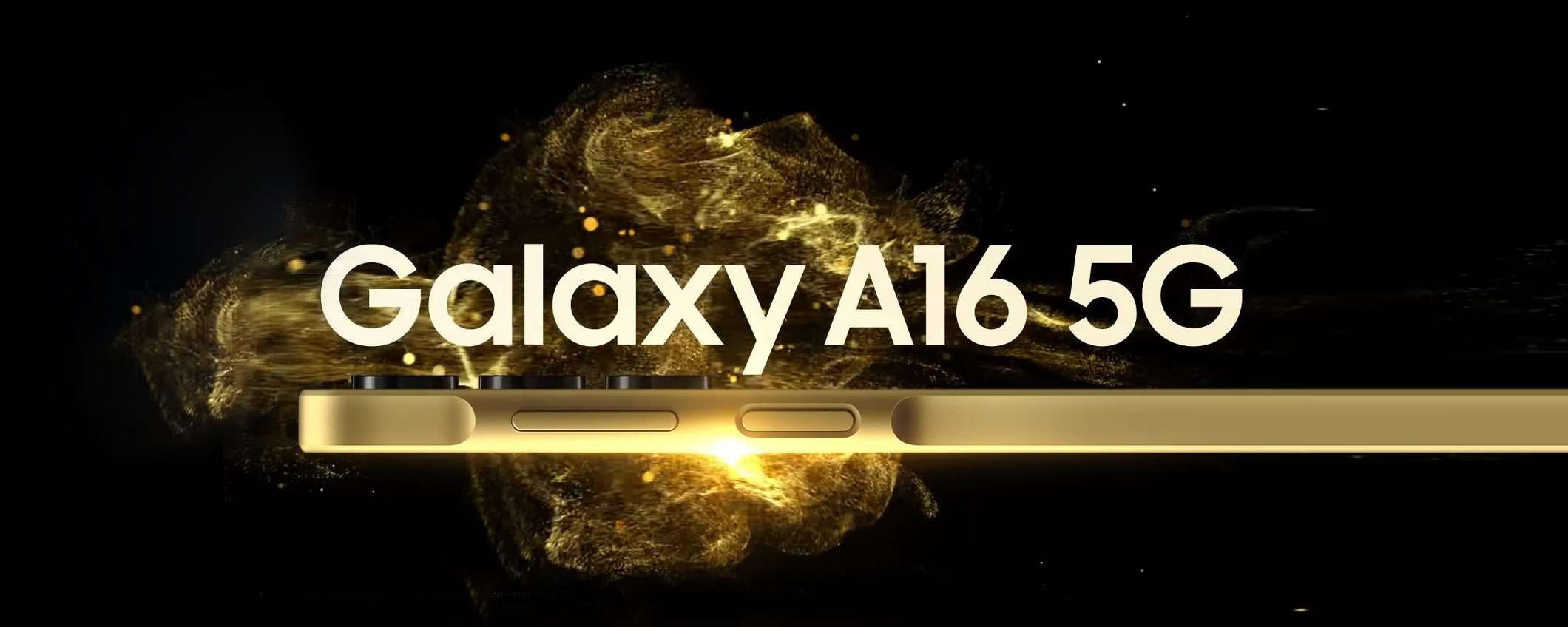 Samsung Galaxy A16 in versione oro è uno spettacolo per gli occhi