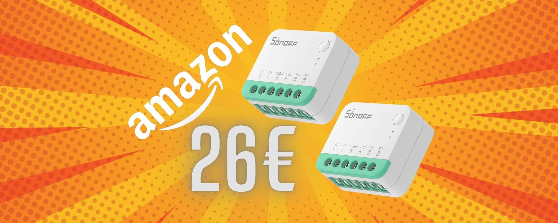 SONOFF MINIR4M (2 PZ): relè per casa intelligente in doppio sconto