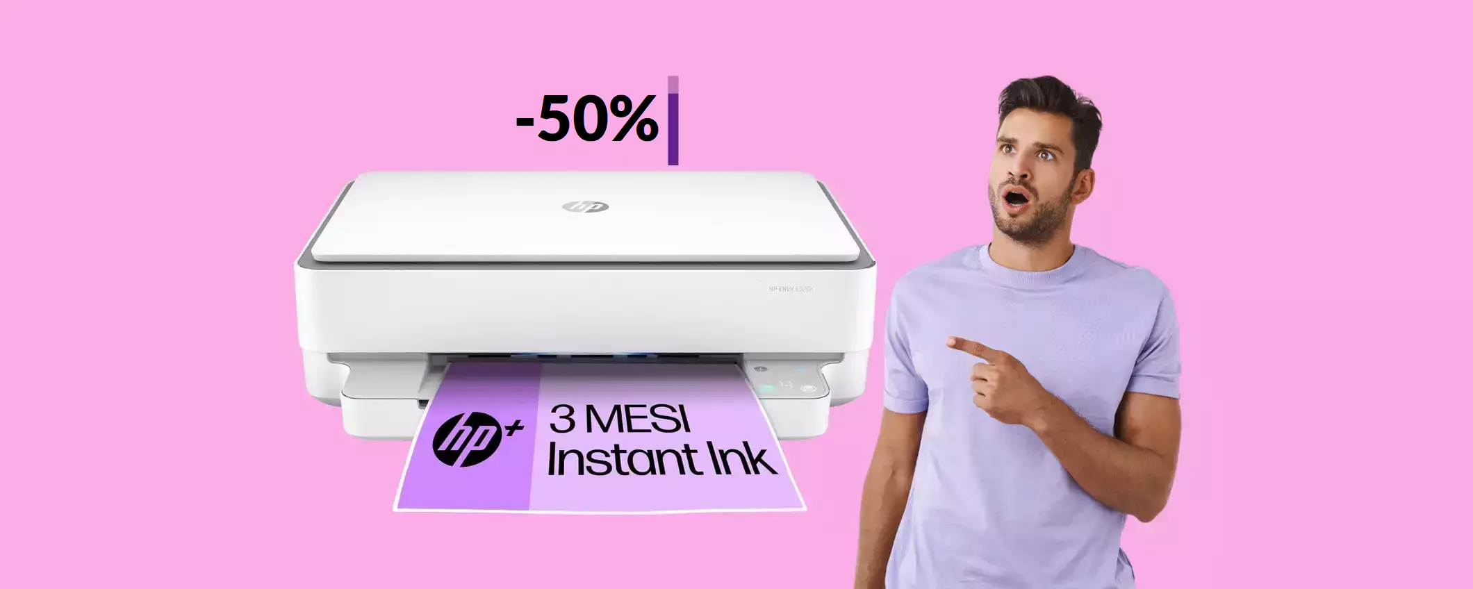 Stampante multifunzione HP al 50%: la usi con lo smartphone (59€)