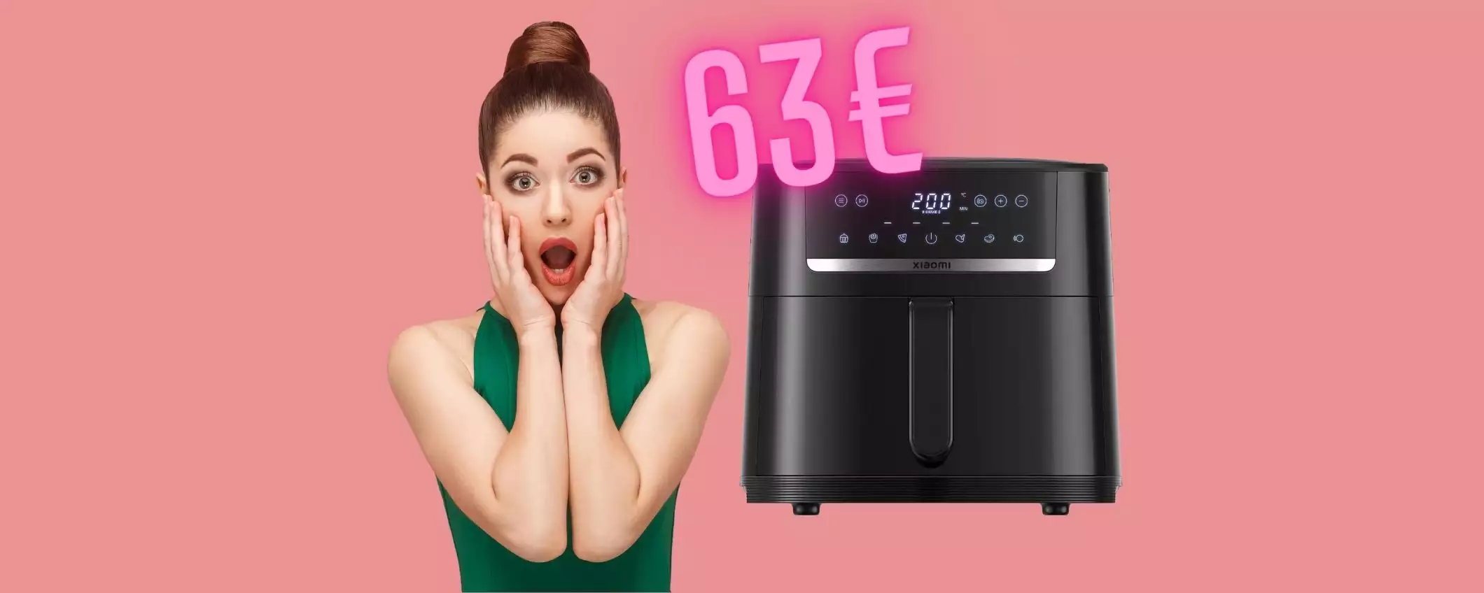 Super sconto del 51% per la friggitrice ad aria Xiaomi da 6L, solo su eBay