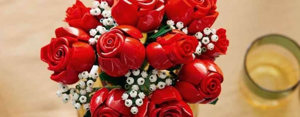 Bouquet rose LEGO offerta Amazon