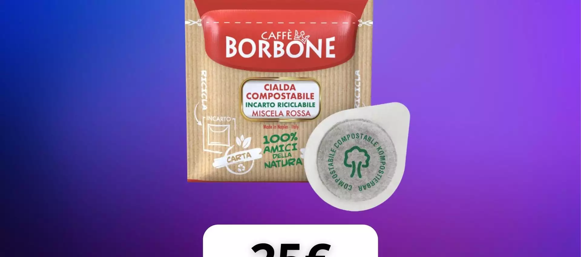 150 cialde Caffè Borbone miscela rossa a soli 25€: corri su eBay a fare scorta