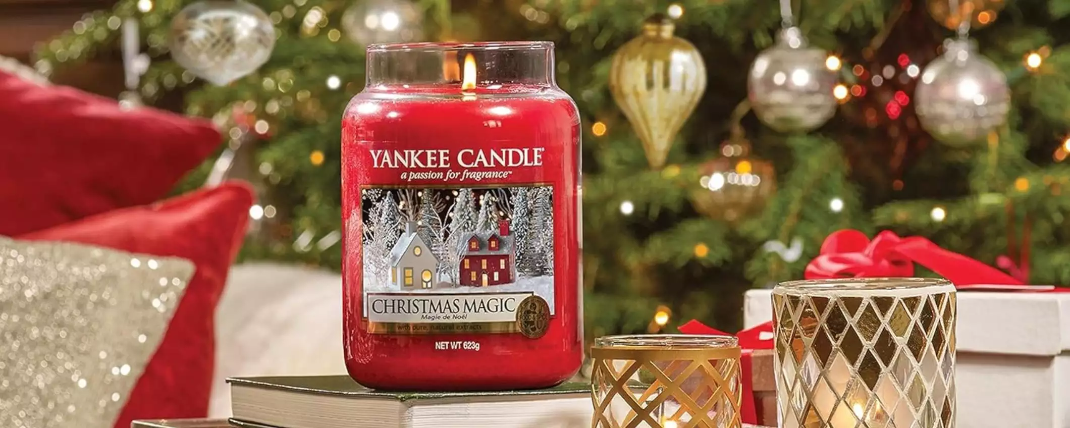 Candela natalizia profumata Yankee Candle in maxi offerta per il Black Friday (-43%)