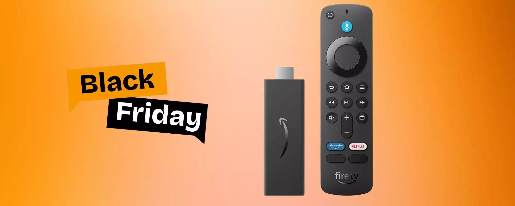 TV Smart con Fire TV Stick HD: svendita Black Friday a 27,99 euro (-38%)