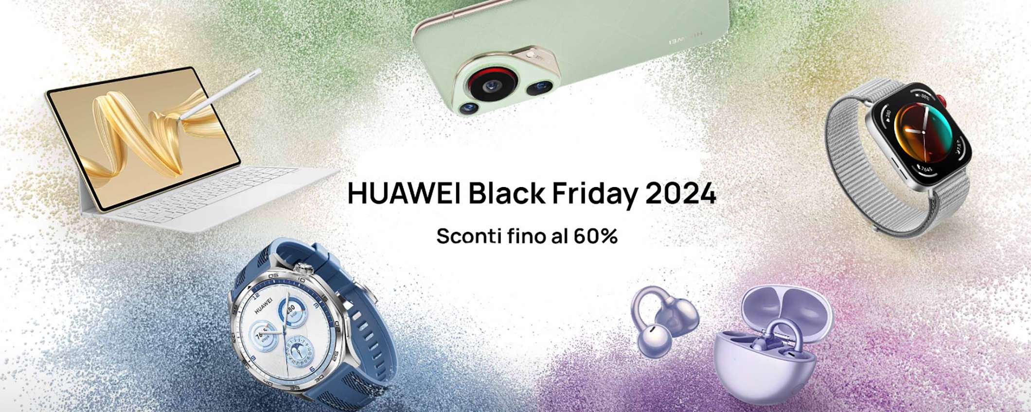 Huawei Black Friday: sconti fino al 60% e extra 12% su quasi tutto