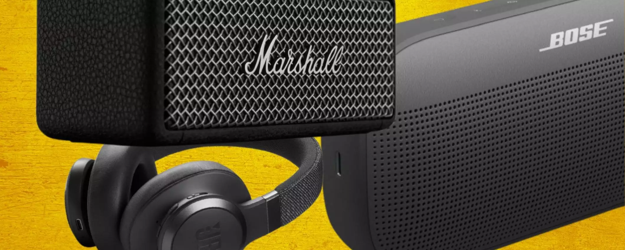 Bose, Marshall e JBL: lo SVUOTATUTTO è pazzesco al Black Friday Amazon