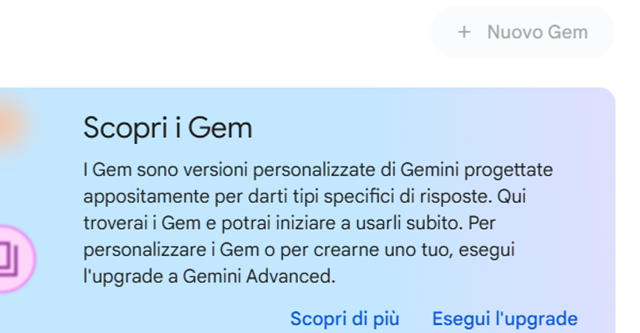 Gem Personalizzate Gemini: le novità