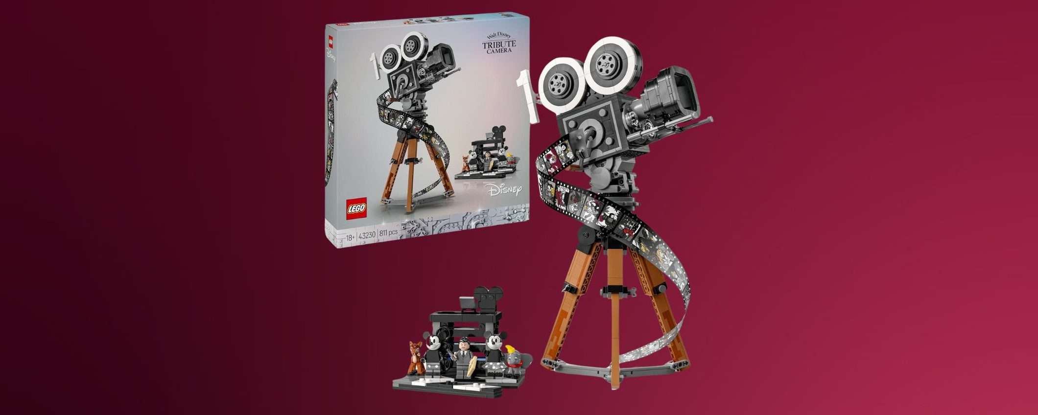 Set LEGO Cinepresa Disney: il prezzo crolla su Amazon per la prima volta (-30%)