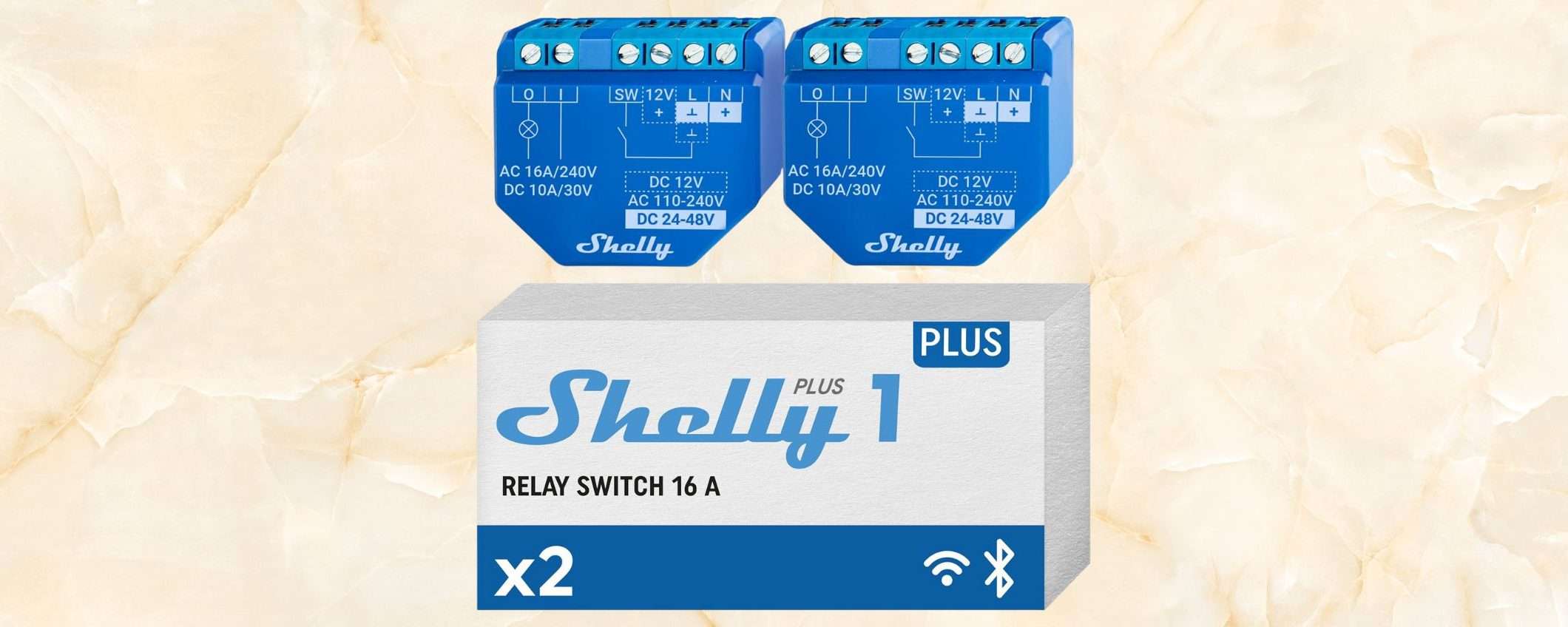 Relè smart Shelly Plus 1: la confezione da 2 pezzi è in offerta su Amazon