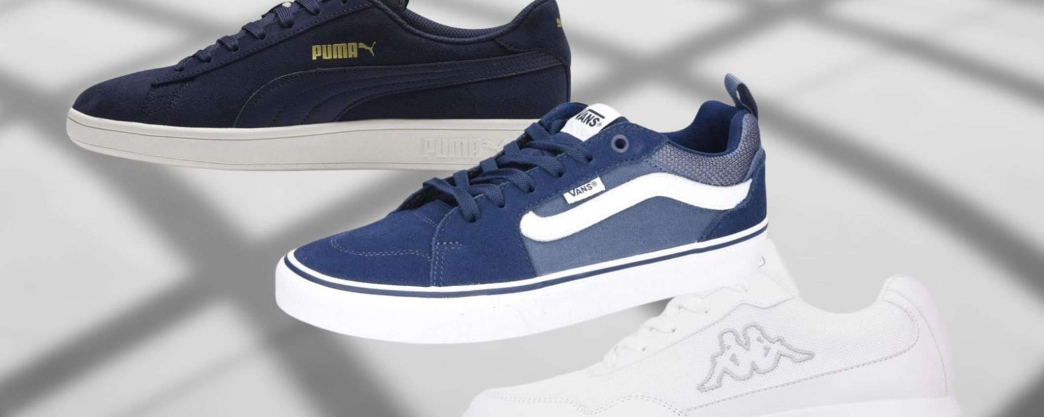 Sneaker di marca da 23€ su Amazon: Puma, Kappa, Adidas, Vans e altri brand