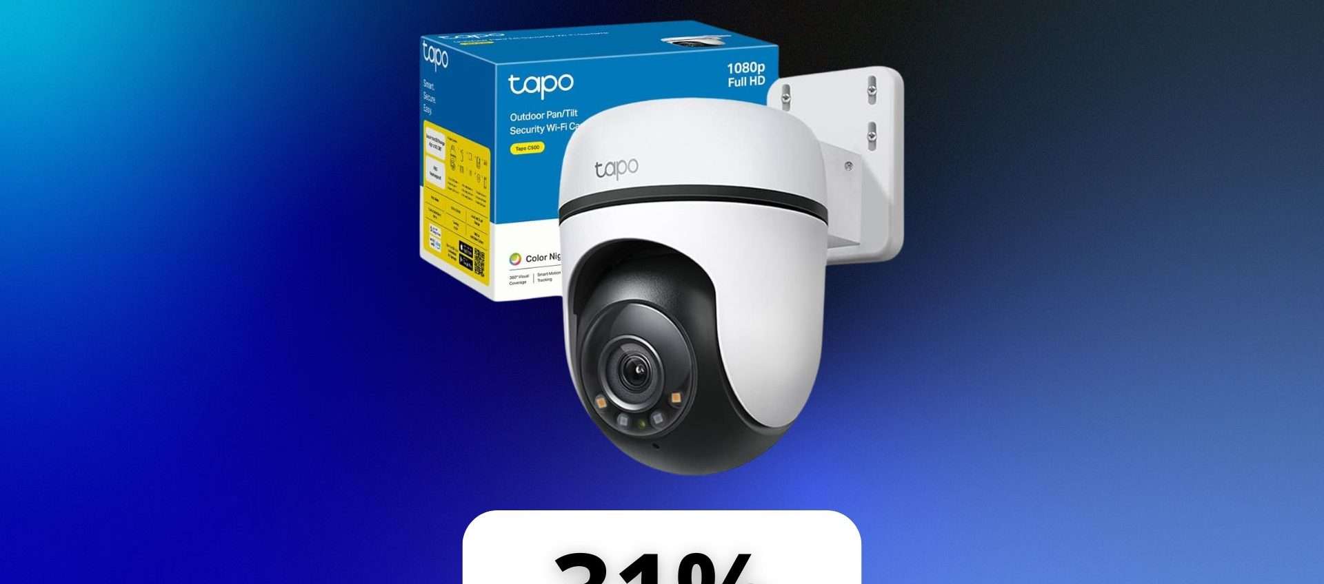 Tapo C500: sorveglianza smart per esterni con uno sconto del 47%