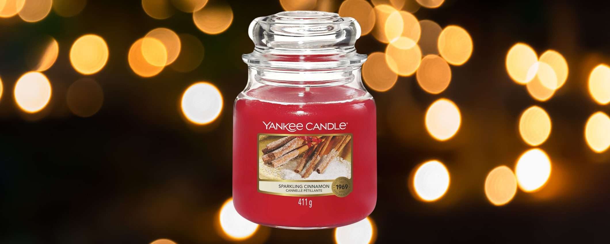 Yankee Candle in offertissima: candela profumata alla cannella a soli 19,99 euro (-33%)