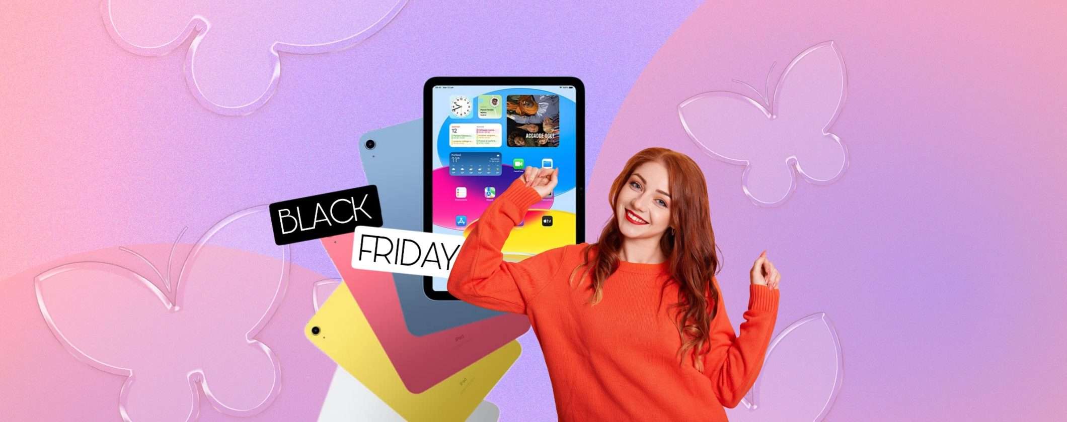 L'amorevole iPad 10 Rosa è in promo al Black Friday di Amazon