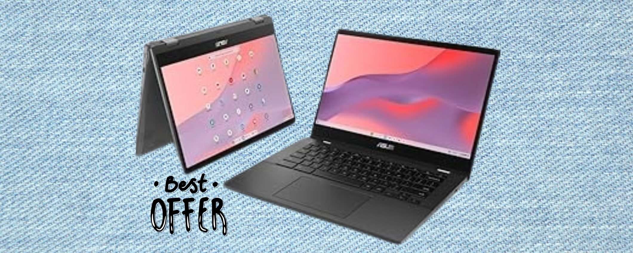 ASUS Chromebook con display touch, potente ed economico (Amazon)