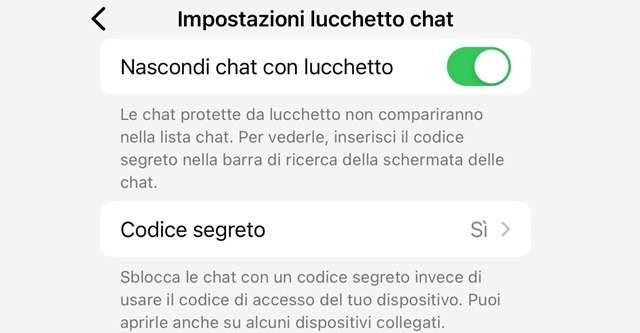 Codice segreto: chat al sicuro su WhatsApp